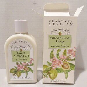 Crabtree & Evelyn SWEET ALMOND OIL Body Lotion 8.5 FL OZ Vintage In Box NOS